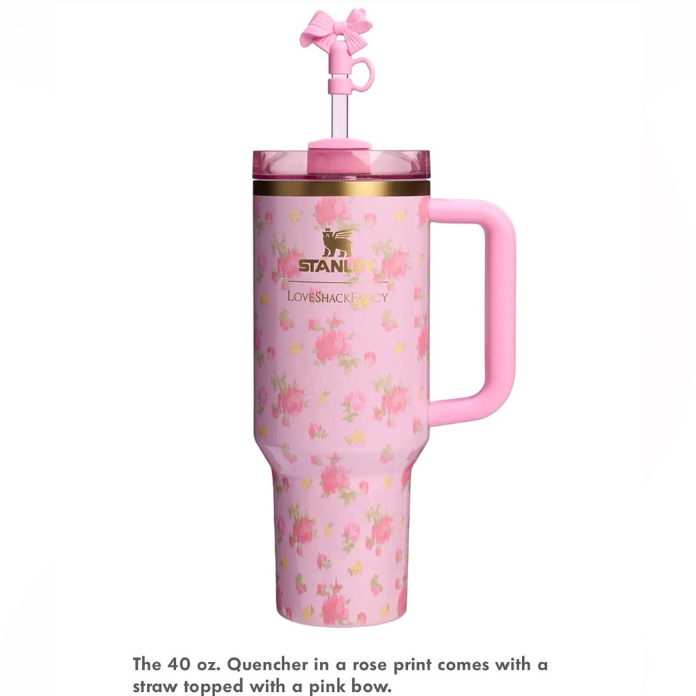 🔥STANLEY x Love Shack Fancy Tumbler 40oz Ibiza Sunset Pink BNWT🔥
